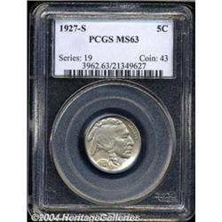 1927-S 5C MS63 PCGS.