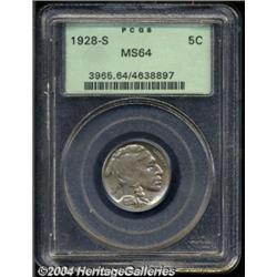 1928-S 5C MS64 PCGS.