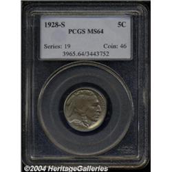 1928-S 5C MS64 PCGS.