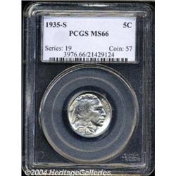 1935-S 5C MS66 PCGS.