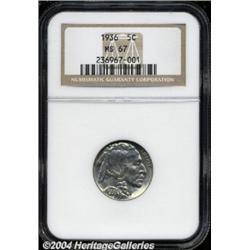1936 5C MS67 NGC.