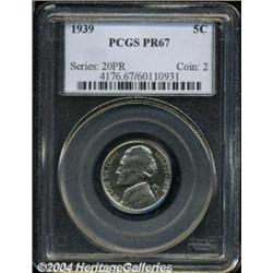 1939 5C Reverse of 1938 PR67 PCGS.