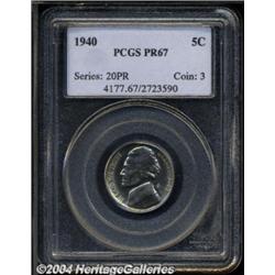 1940 5C Reverse of 1940 PR67 PCGS.
