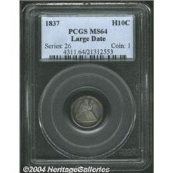 1837 H10C Small Date (Flat Top 1) MS64 PCGS.