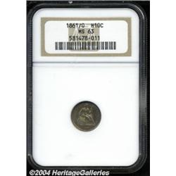1861/0 H10C MS63 NGC.