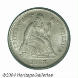 1868-S H10C MS65 PCGS.