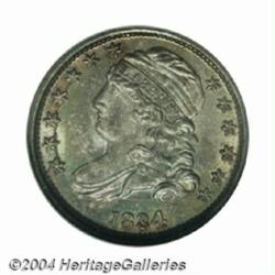 1834 10C Large 4 MS65 NGC.