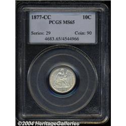 1877-CC 10C MS65 PCGS.