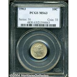 1903 10C MS63 PCGS.