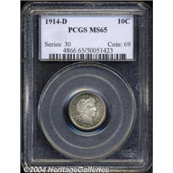 1914-D 10C MS65 PCGS.