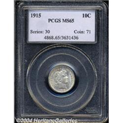 1915 10C MS65 PCGS.