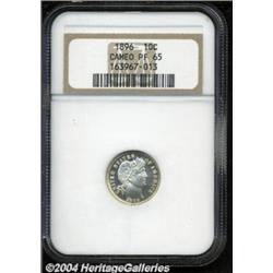 1896 10C PR65 Cameo NGC.