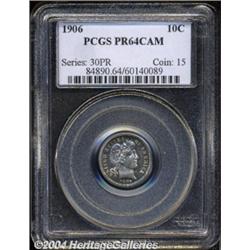 1906 10C PR64 Cameo PCGS.
