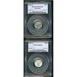 1916-S 10C MS63 Full Bands PCGS,