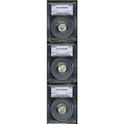 1919 10C MS64 Full Bands PCGS,