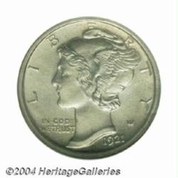 1921-D 10C MS64 Full Bands NGC.