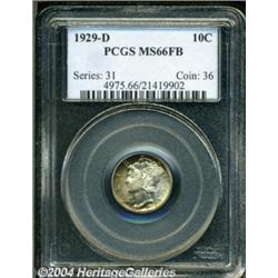 1929-D 10C MS66 Full Bands PCGS.
