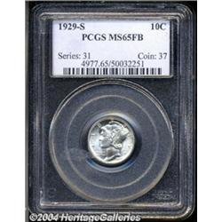 1929-S 10C MS65 Full Bands PCGS.