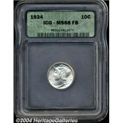 1934 10C MS68 Full Bands ICG.