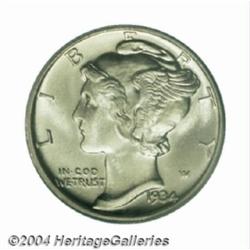 1934-D 10C MS67 Full Bands PCGS.