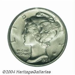 1935-D 10C MS67 Full Bands PCGS.