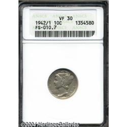 1942/1 10C VF30 ANACS.