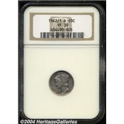 1942/1-D 10C VF30 NGC.