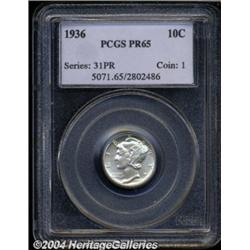 1936 10C PR65 PCGS.