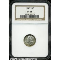 1942 10C PR68 NGC.