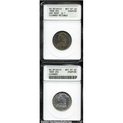 1833 25C --Cleaned--ANACS, AU Details, Net XF40,