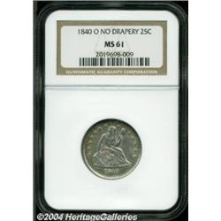1840-O 25C No Drapery MS61 NGC.
