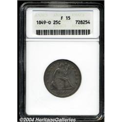 1849-O 25C Fine 15 ANACS.