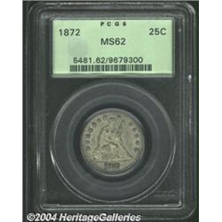 1872 25C MS62 PCGS.