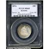 Image 3 : 1874 25C Arrows MS65 PCGS.