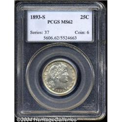1893-S 25C MS62 PCGS.