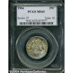 1906 25C MS65 PCGS.