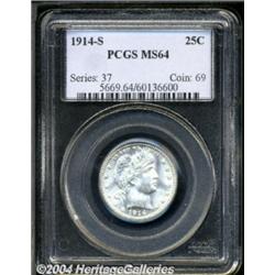 1914-S 25C MS64 PCGS.