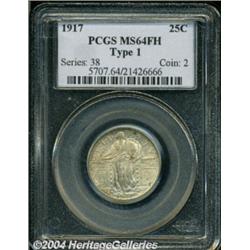 1917 25C Type One MS64 Full Head PCGS.