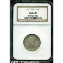 1917 25C Type One MS64 Full Head NGC.