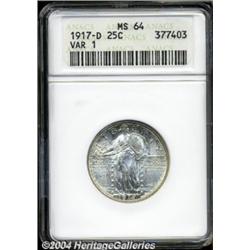 1917-D 25C Type One MS64 ANACS.
