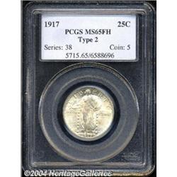 1917 25C Type Two MS65 Full Head PCGS.