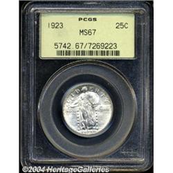 1923 25C MS67 PCGS.