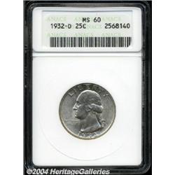 1932-D 25C MS60 ANACS.