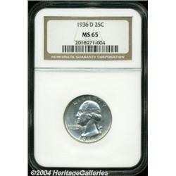 1936-D 25C MS65 NGC.