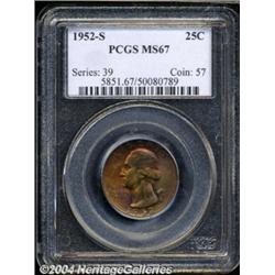 1952-S 25C MS67 PCGS.