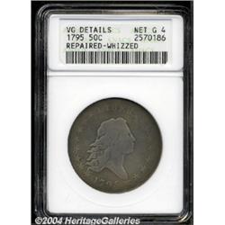 1795 50C 2 Leaves--Repaired, Whizzed--ANACS. VG Details, Net Good 4.
