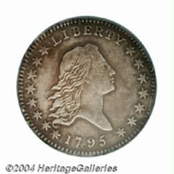 1795 50C 2 Leaves--Tooled, Improperly Cleaned--NCS. XF Details.