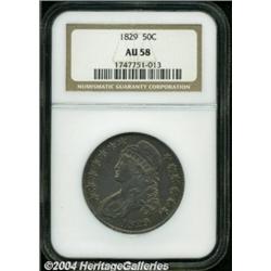 1829 50C AU58 NGC.