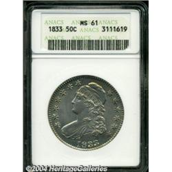 1833 50C MS61 ANACS.