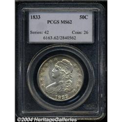 1833 50C MS62 PCGS.